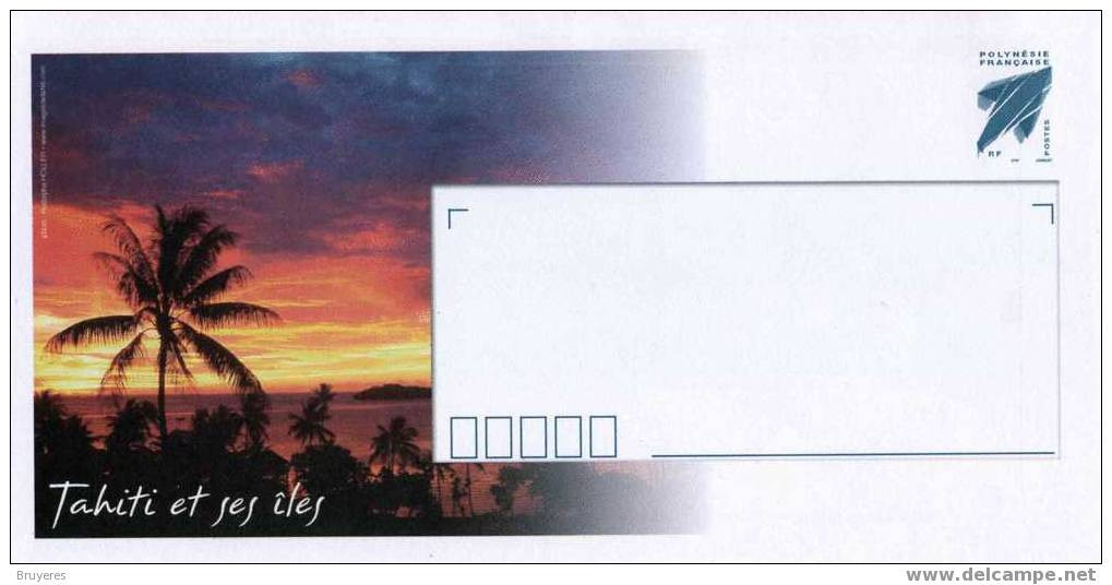 PAP De 2006 De POLYNESIE Avec Timbre "Emblème Postal (bleu)" Et Repiquage "Tahiti Et Ses îles" Intérieur Blanc - Prêt-à-poster