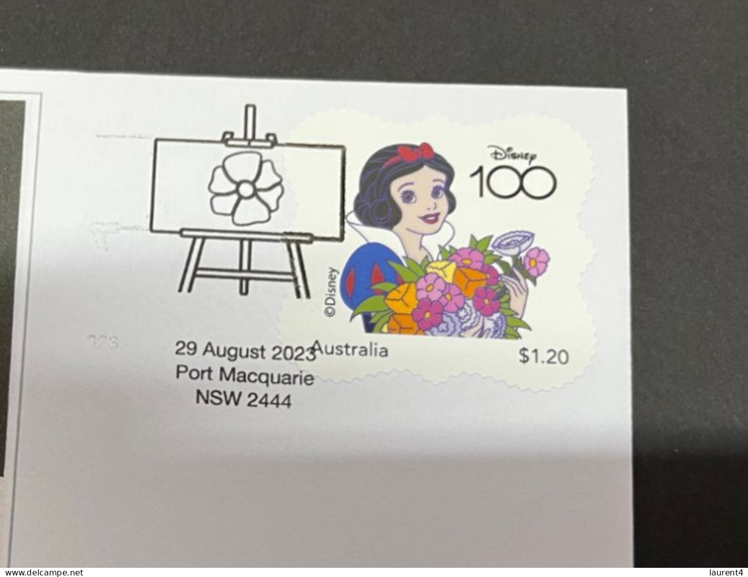 31-7-2023 (13 T 44) Australia - 2023 - Snow White - Fantasy Glades Snow White - Issued 29-8-2023 (Disney Centenary) - Covers & Documents