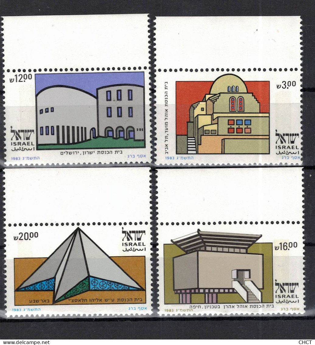 CHCT18 - Synagogues, Architecture, 1983, MNH Stamps, Complete Series, Israel - Unused Stamps (without Tabs)