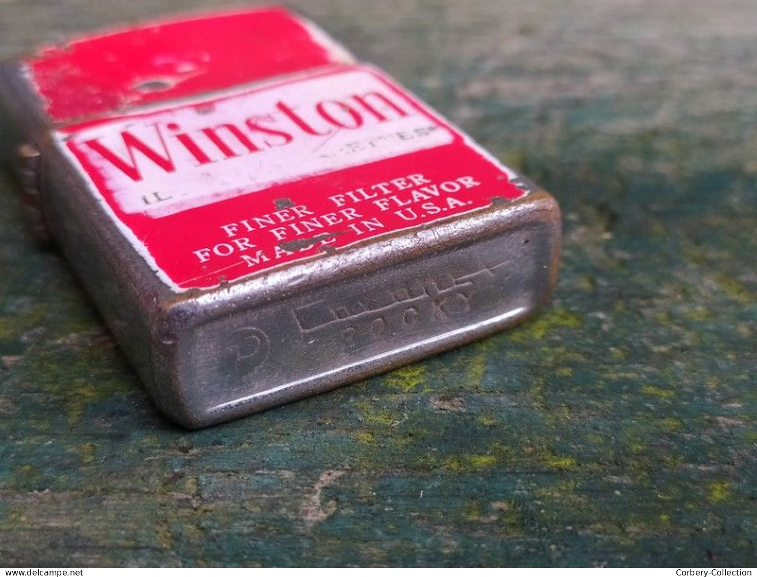 Ancien Briquet Winston Rocky Caranet Vintage (Style Zippo)