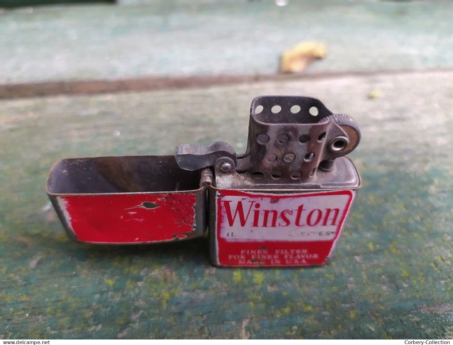 Ancien Briquet Winston Rocky Caranet Vintage (Style Zippo)