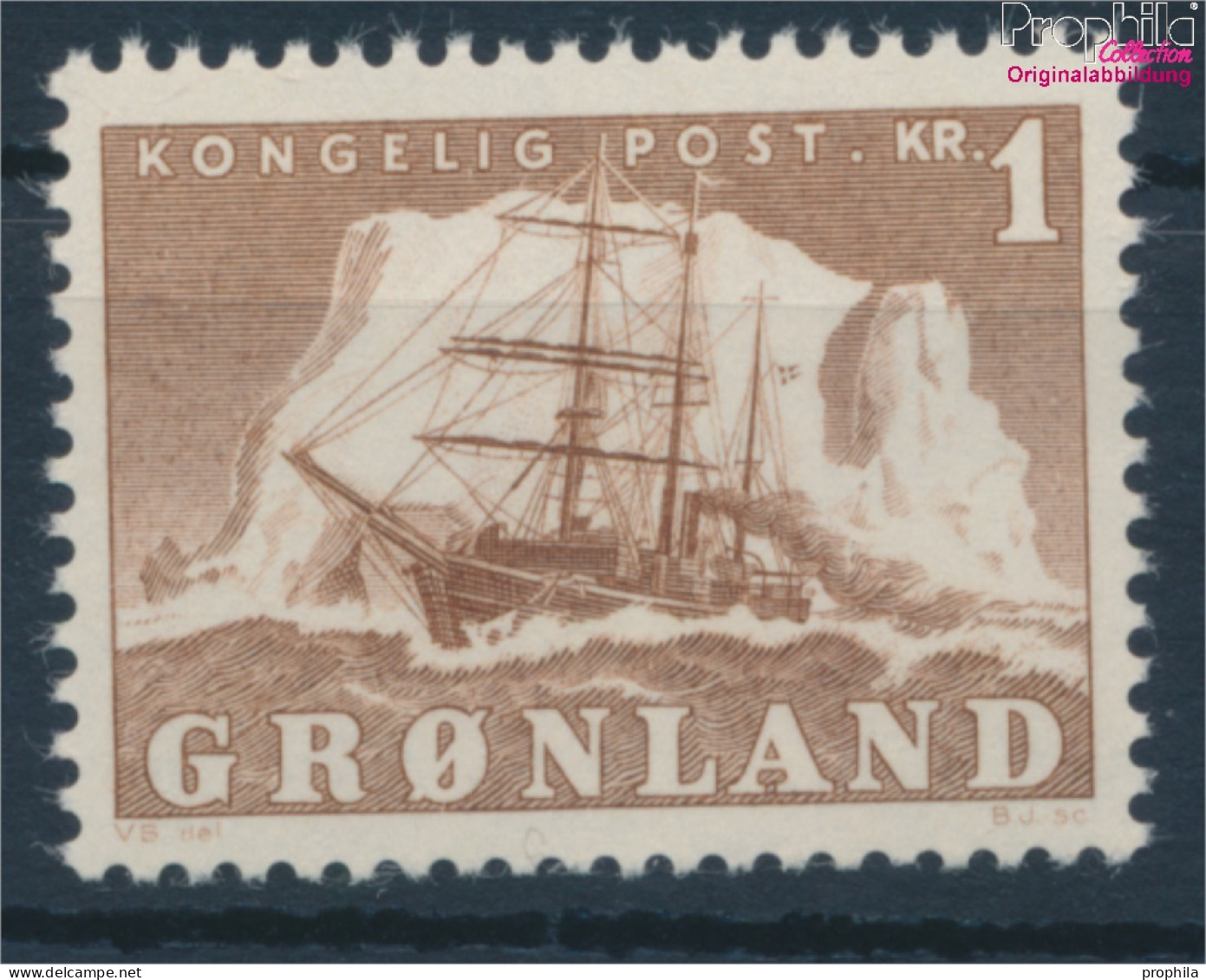 Dänemark - Grönland 35 Postfrisch 1950 Arktisschiff (10176680 - Unused Stamps