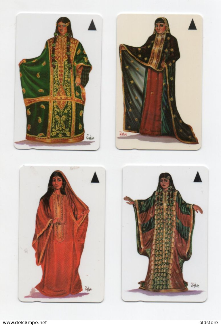 Bahrain Phonecards - Traditional Costume 4 Cards Complete Set - Batelco -  ND 1996 - Used Cards - Bahreïn