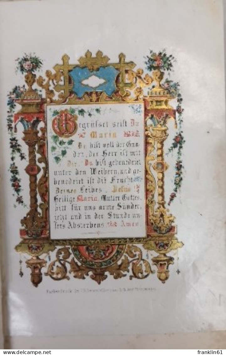 Des Ehrwürdigen P. Alexander Wille Aus Der Gesellschaft Jesu Vollständiges Gebet- Und Tugendbuch. - Cristianesimo