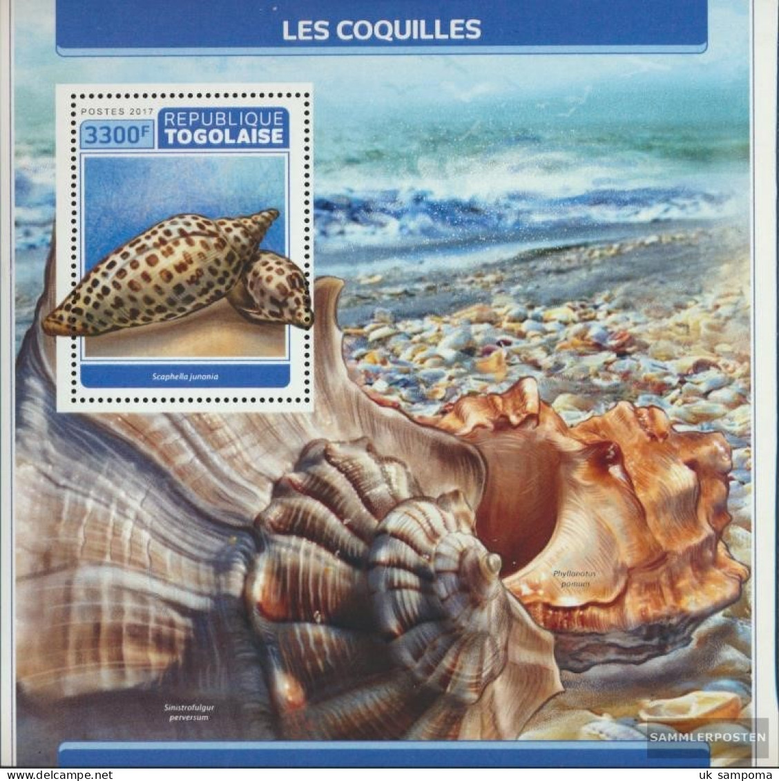 Togo Miniature Sheet 1445 (complete. Issue) Unmounted Mint / Never Hinged 2017 Mussels - Togo (1960-...)