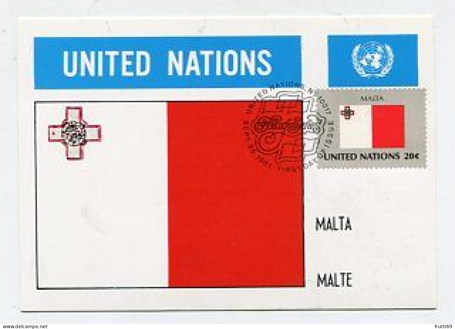 MC 158394 UNITED NATIONS - New York - Malta - Maximumkaarten