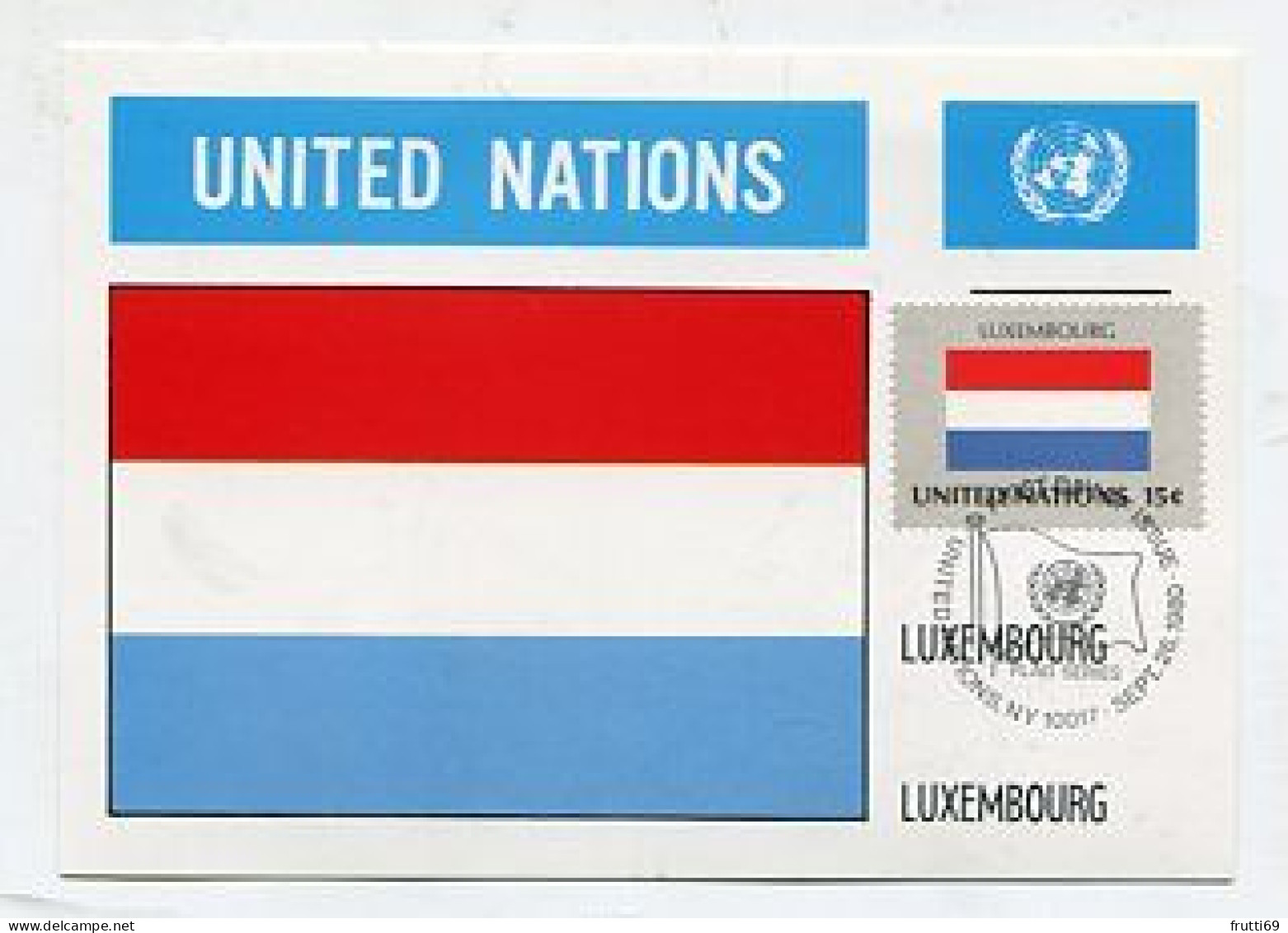 MC 158395 UNITED NATIONS - New York - Luxembourg - Tarjetas – Máxima