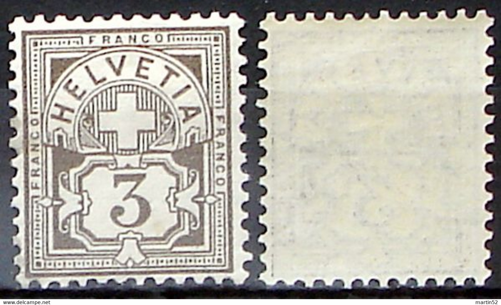 Schweiz Suisse HELVETIA 1906: Ziffer (3 C) Mit WZ I Zu 81 Mi 83 Yv 101 Postfrisch ** MNH (Zu CHF 14.00) - Ongebruikt