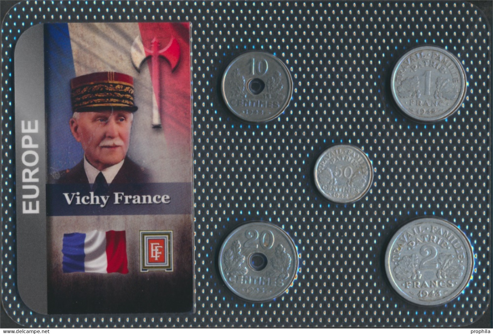 Frankreich Sehr Schön Kursmünzen Sehr Schön Ab 1941 10 Centimes Bis 2 Francs (10091473 - Autres & Non Classés