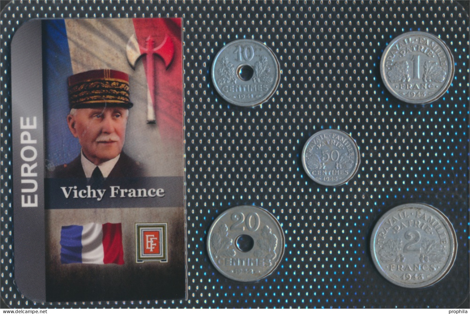 Frankreich Sehr Schön Kursmünzen Sehr Schön Ab 1941 10 Centimes Bis 2 Francs (10091474 - Otros & Sin Clasificación