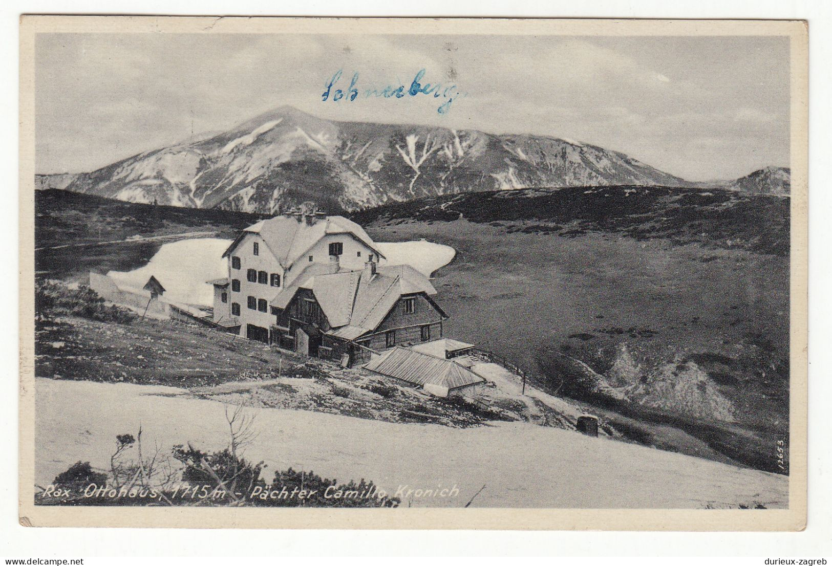 Rax - Ottohaus Old Postcard Posted 1941 B230810 - Raxgebiet