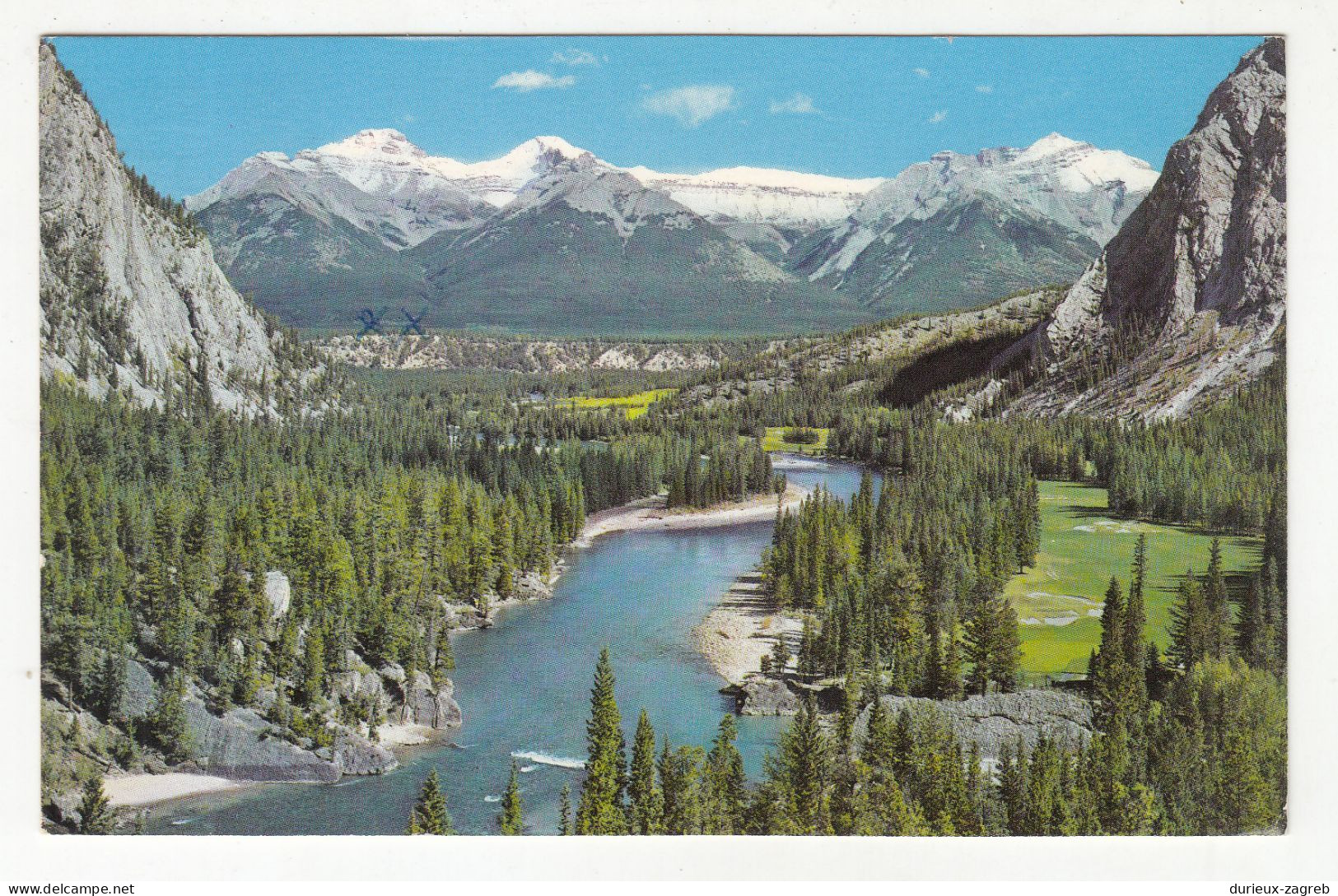 The Bow Valley Old Postcard Posted 1978 To Germany B230810 - Banff