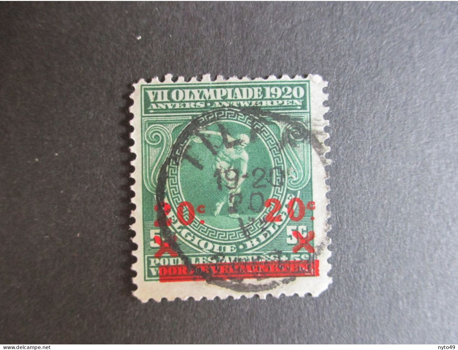 Nr 184 - Olympische Spelen Antwerpen - Centrale Stempel Tilff - Usados