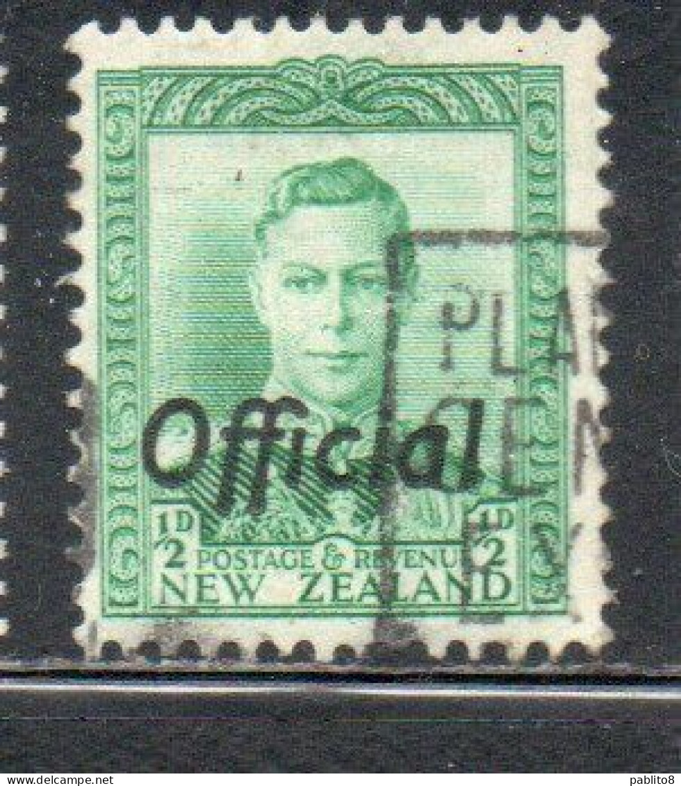 NEW ZEALAND NUOVA ZELANDA 1941 OFFICIAL STAMPS KING GEORGE VI OVERPRINTED 1p USED USATO OBLITERE' - Oblitérés