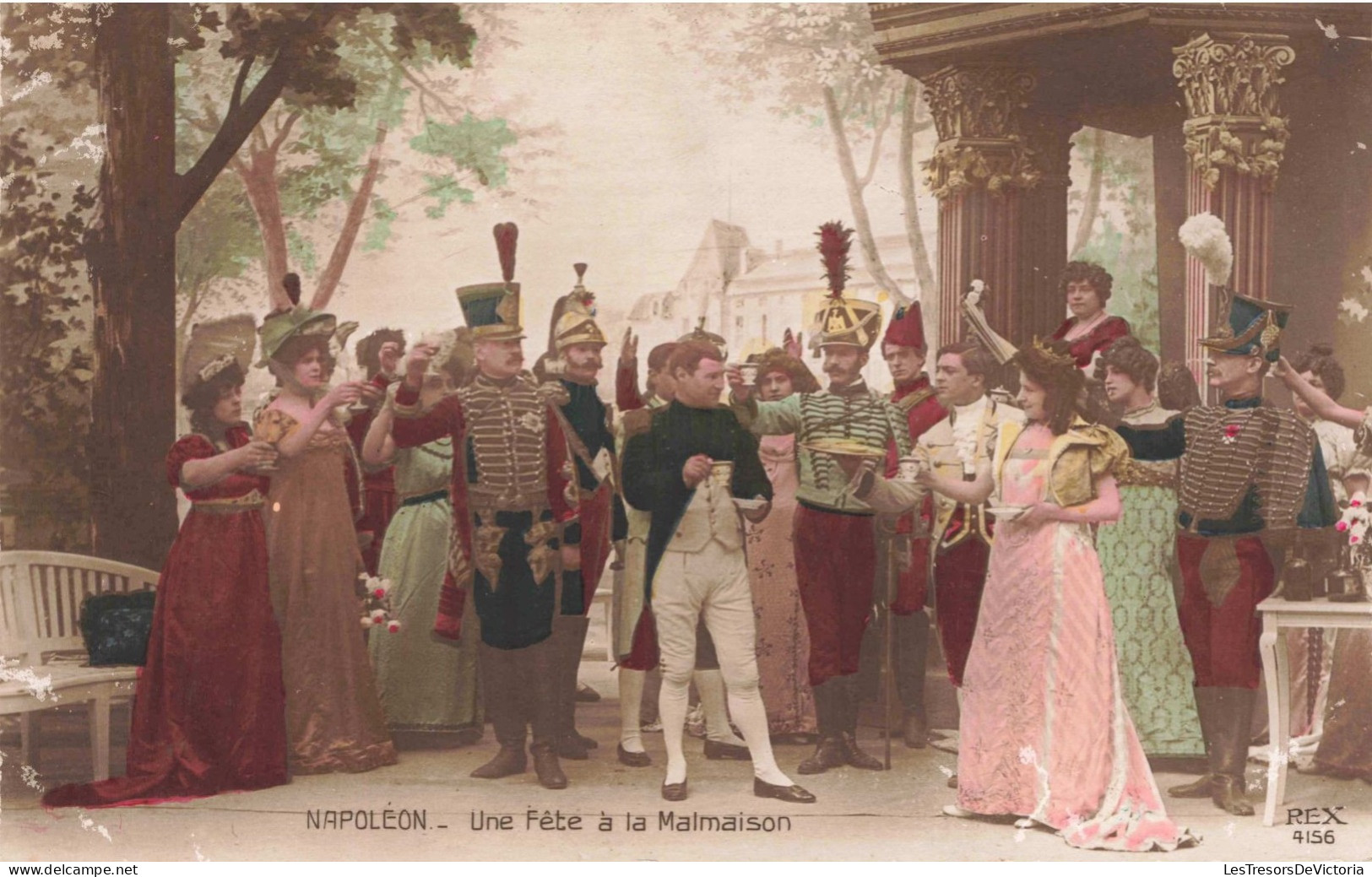 HISTOIRE - Napoléon - Une Fête à La Malmaison - Colorisé -  Carte Postale Ancienne - Storia