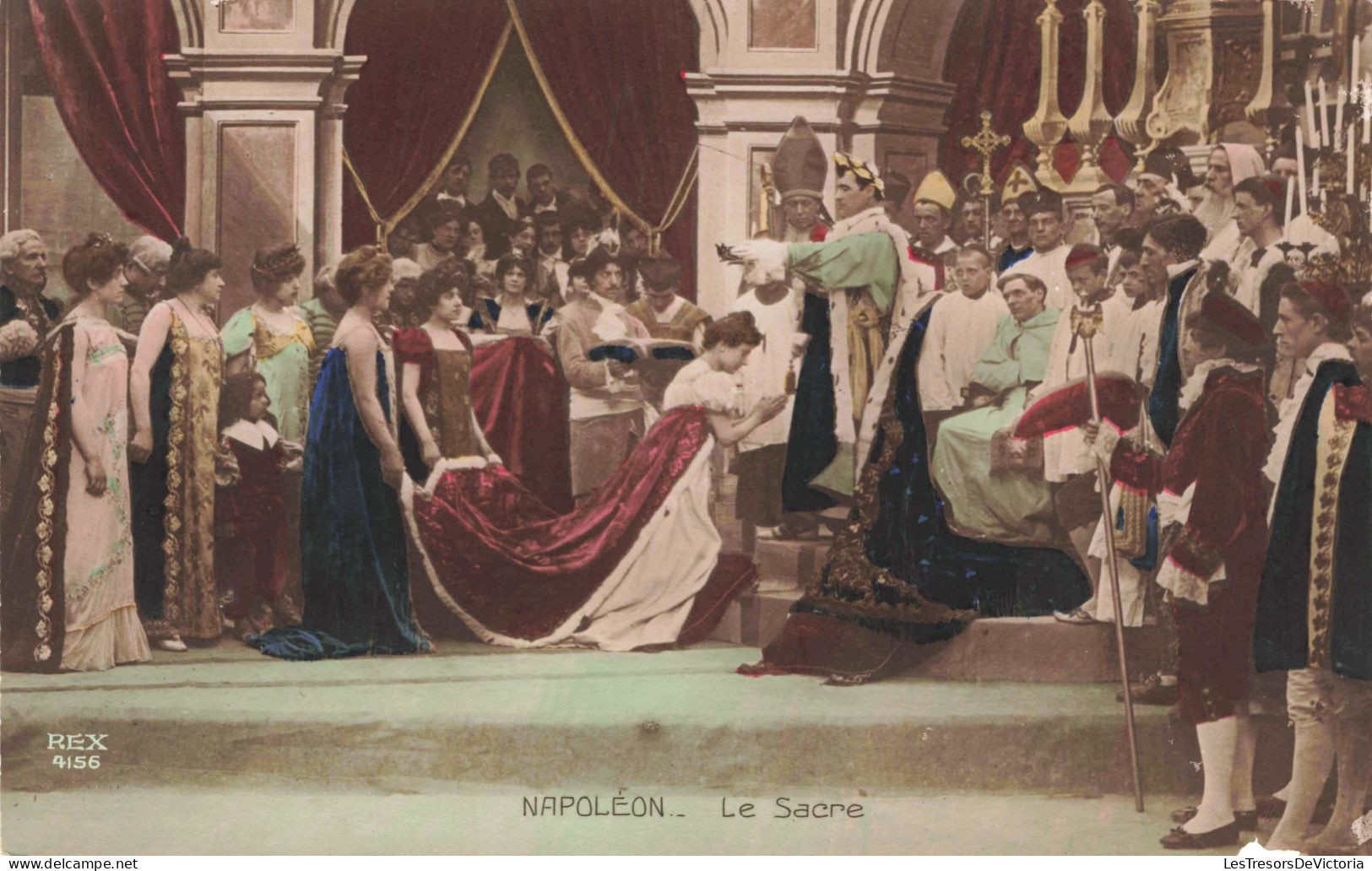 HISTOIRE - Napoléon - Le Sacre - Colorisé -  Carte Postale Ancienne - Histoire