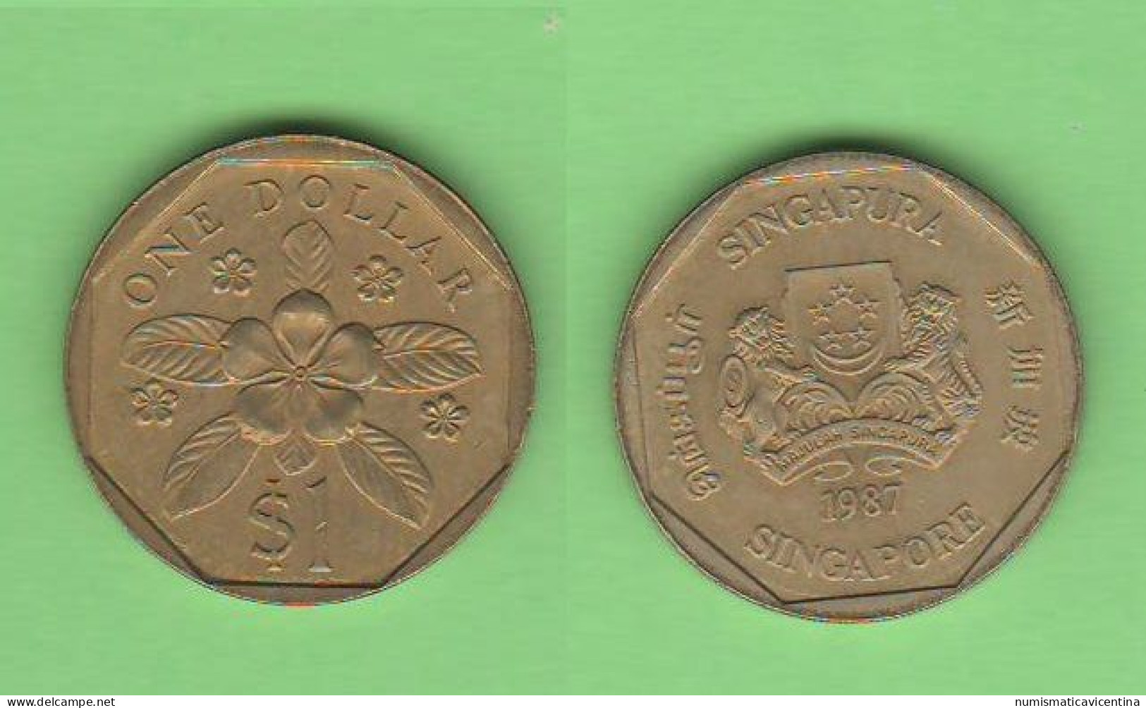 SINGAPORE Singapura 1 $ Dollar 1987 - Singapore