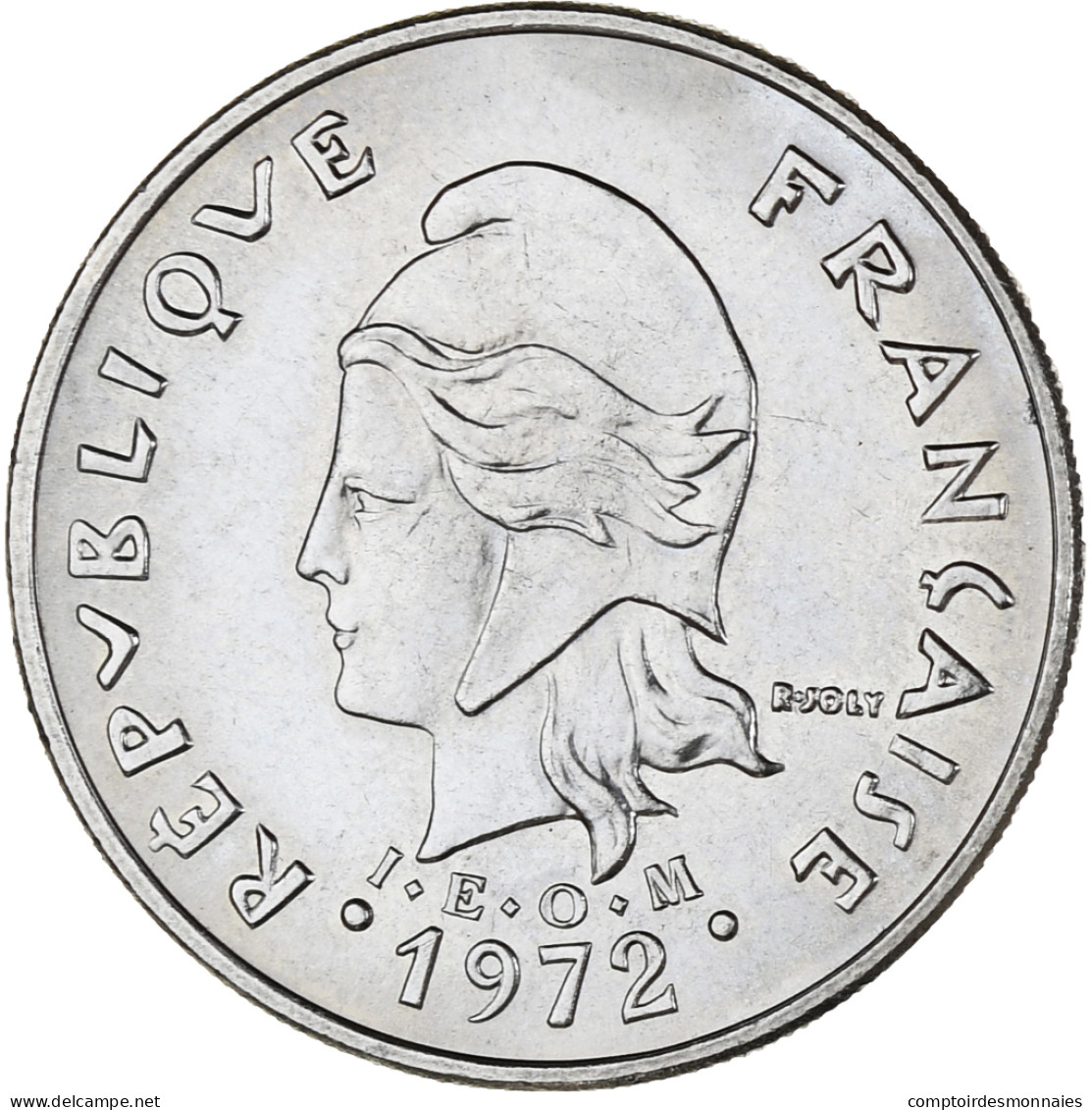 Monnaie, Polynésie Française, 20 Francs, 1972, Paris, SUP, Nickel, KM:9 - Polynésie Française