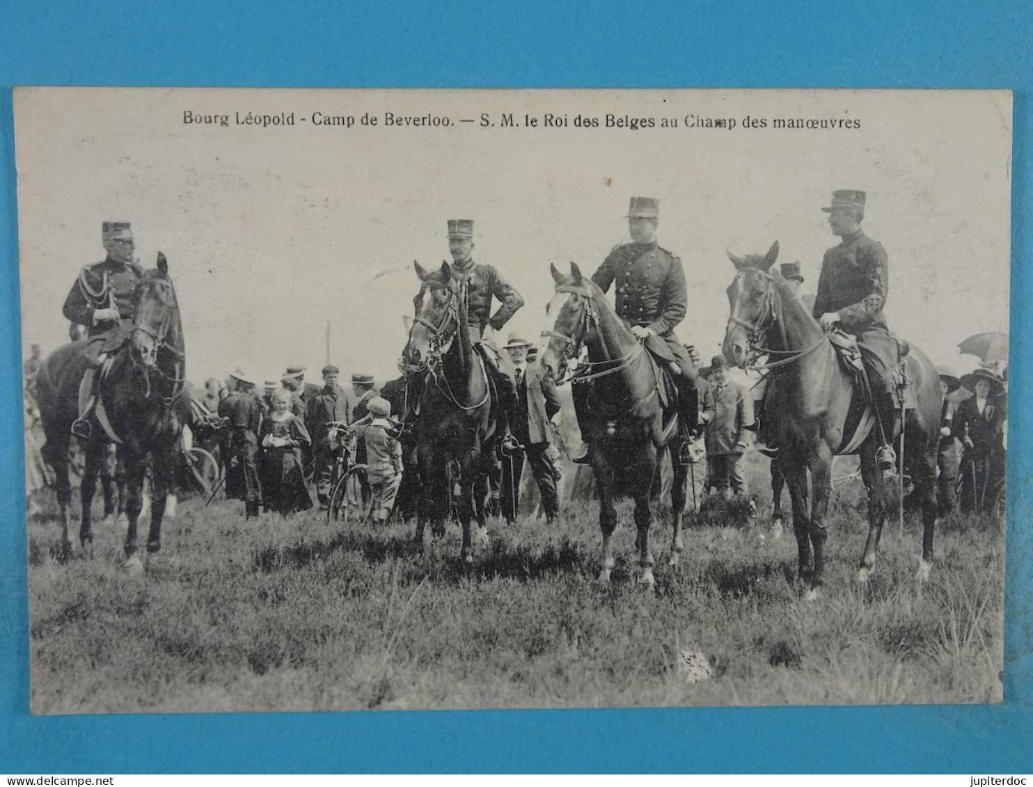 Camp De Beverloo S.M. Le Roi Des Belges Au Champ Des Manoeuvres - Leopoldsburg (Camp De Beverloo)