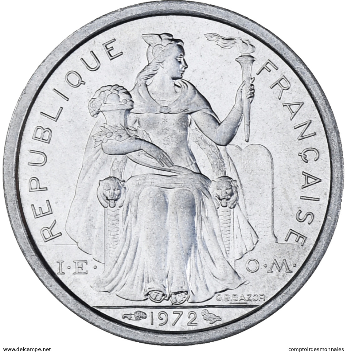 Monnaie, Nouvelle-Calédonie, Franc, 1972, Paris, SPL, Aluminium, KM:10 - New Caledonia