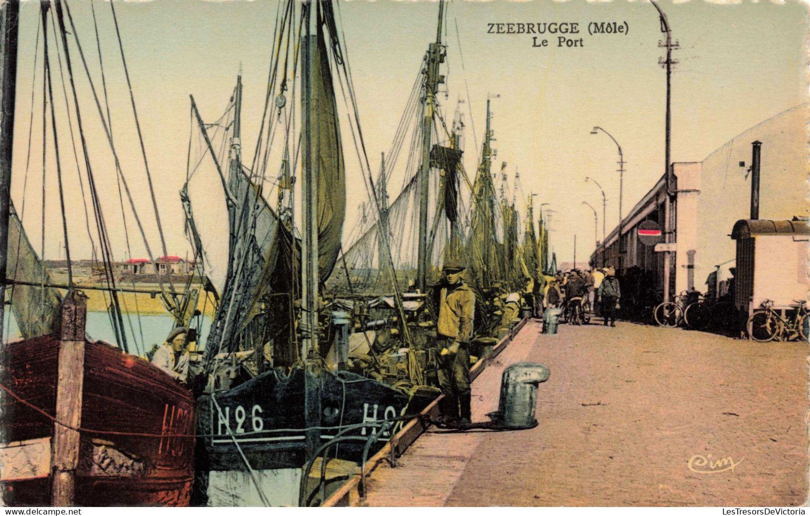 BELGIQUE - Zeebrugge - Môle - Le Port - Colorisé - Carte Postale Ancienne - Brugge