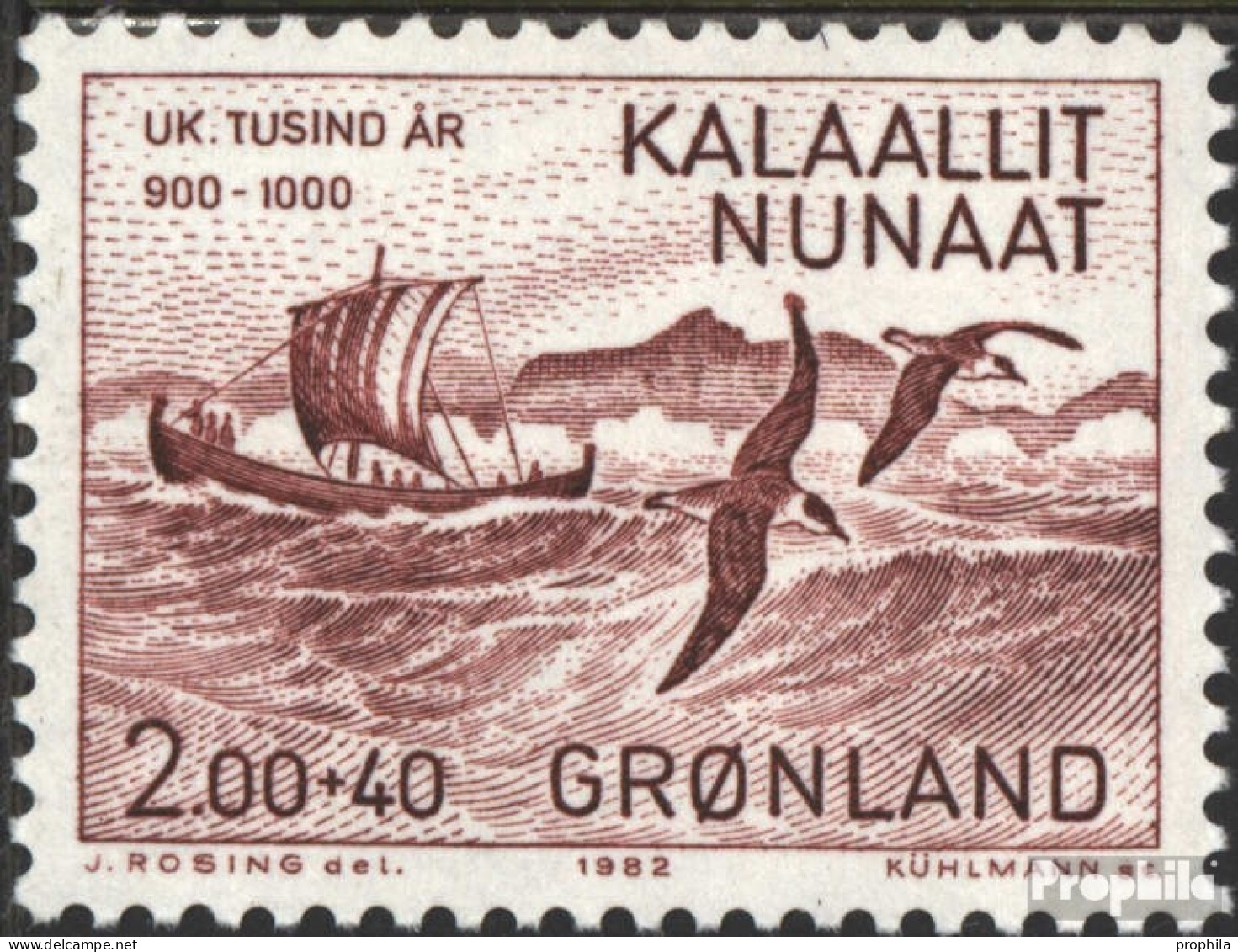 Dänemark - Grönland 137 (kompl.Ausg.) Postfrisch 1982 1000 Jahre Grönland-Besiedelung - Unused Stamps