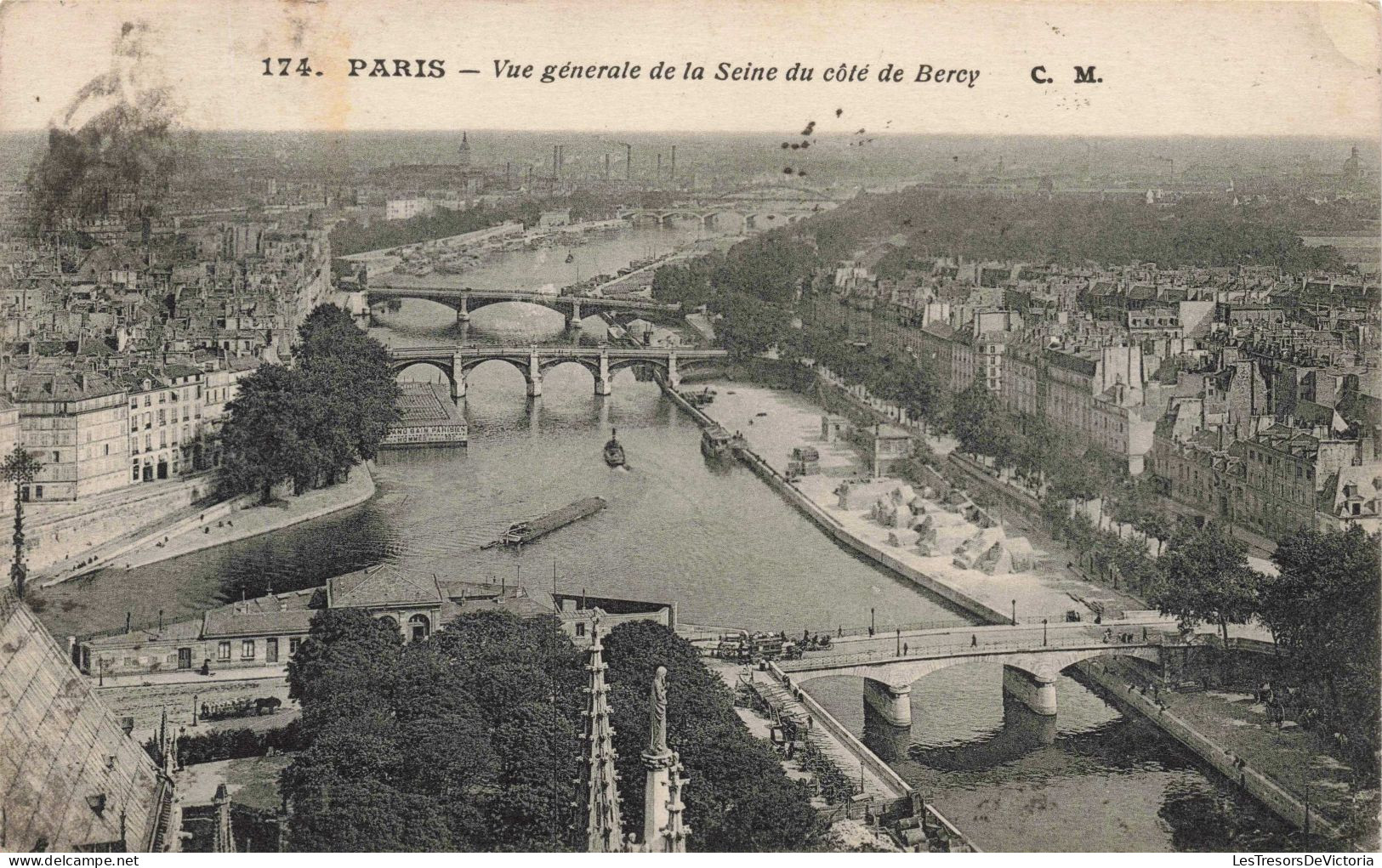 FRANCE - Paris - Vue Générale De La Seine Du Côté De Bercy - Carte Postale Ancienne - Multi-vues, Vues Panoramiques