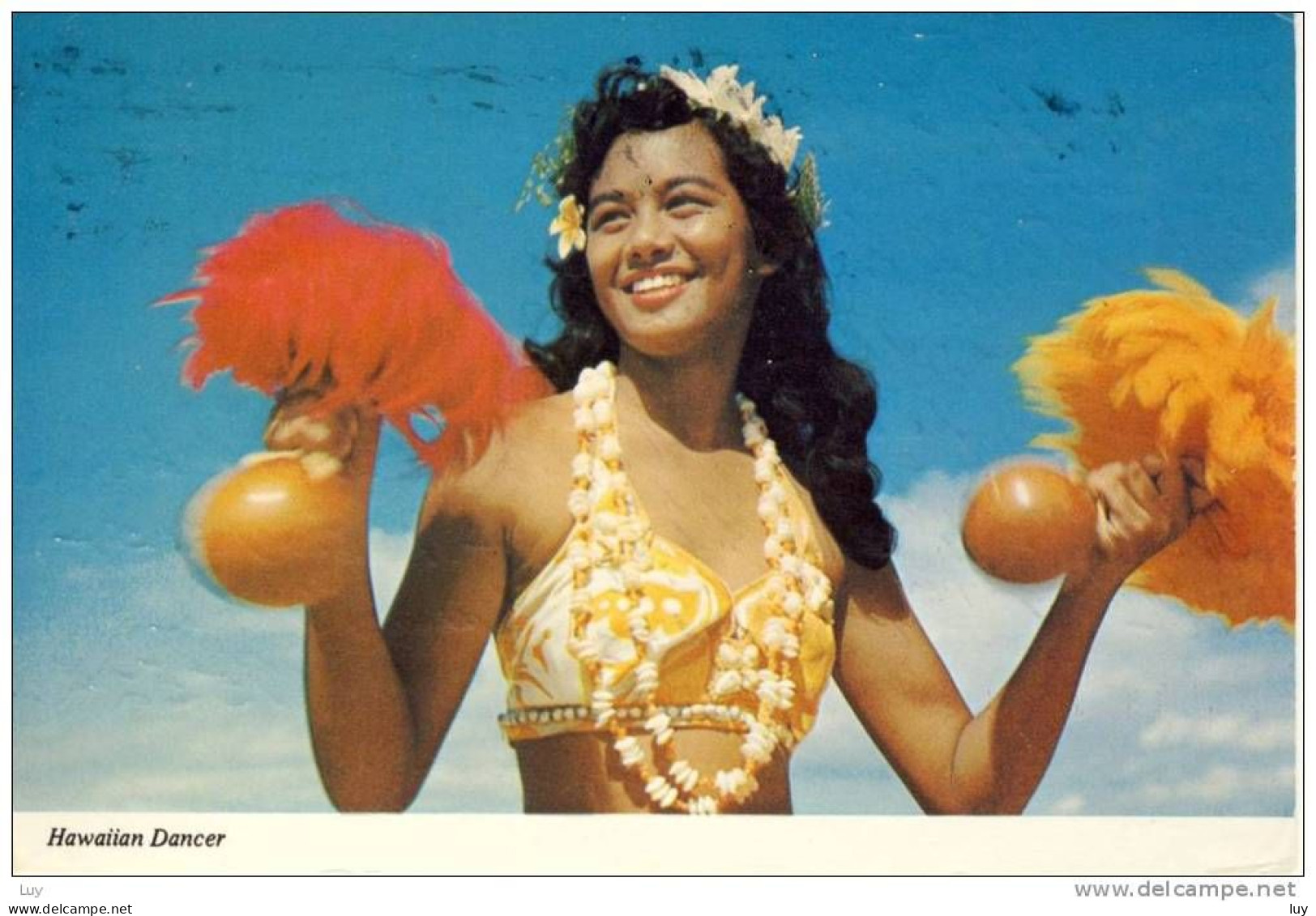 Hawaiian Dancer , Native - Hula Girl, Taken At The Kodak Hula Show - Honolulu