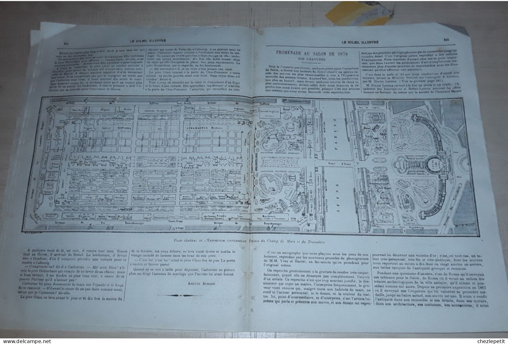 JOURNAL LE SOLEIL ILLUSTRE N°22 L'Empereur Guillaume Plan Exposition Universelle - 1850 - 1899