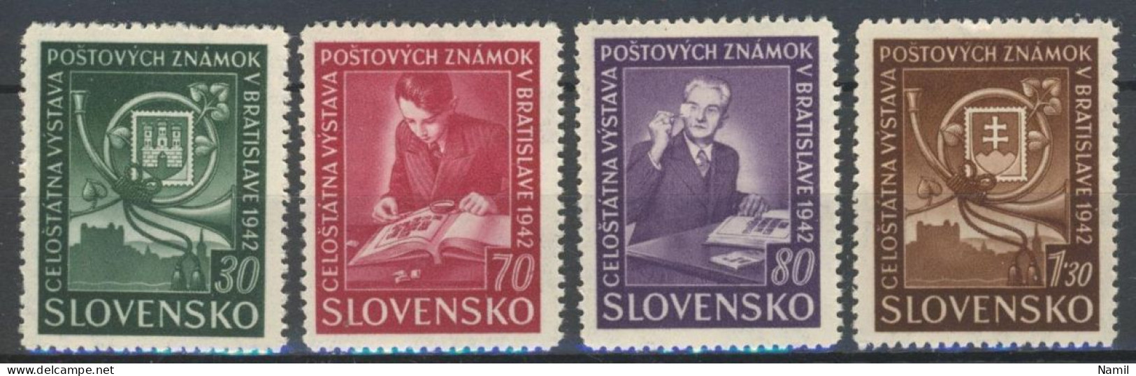 Slovaquie 1942 Mi 98-101 (Yv 70-3), (MNH)** - Unused Stamps