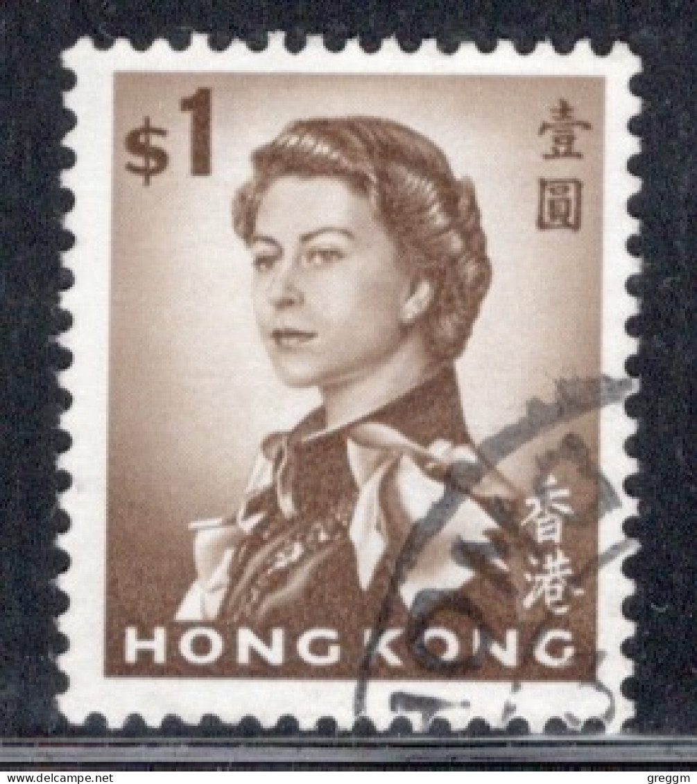 Hong Kong 1962-66 Queen Elizabeth A Single $1 Stamp From The Definitive Set In Fine Used - Oblitérés