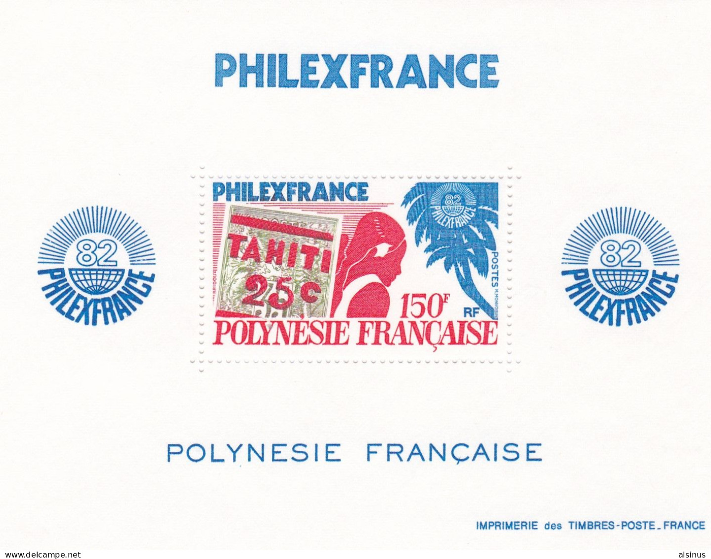 POLYNESIE FRANCAISE - 1982 - PHILEXFRANCE  - 150 F - FEUILLET - NEUF - Neufs