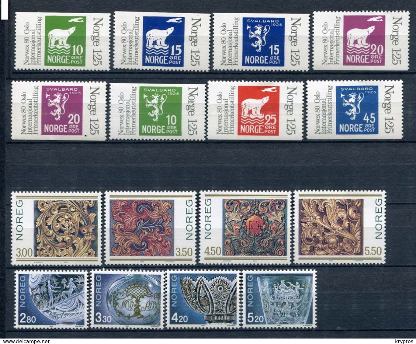 Norway.  16 Stamps. ALL MINT** - Collections