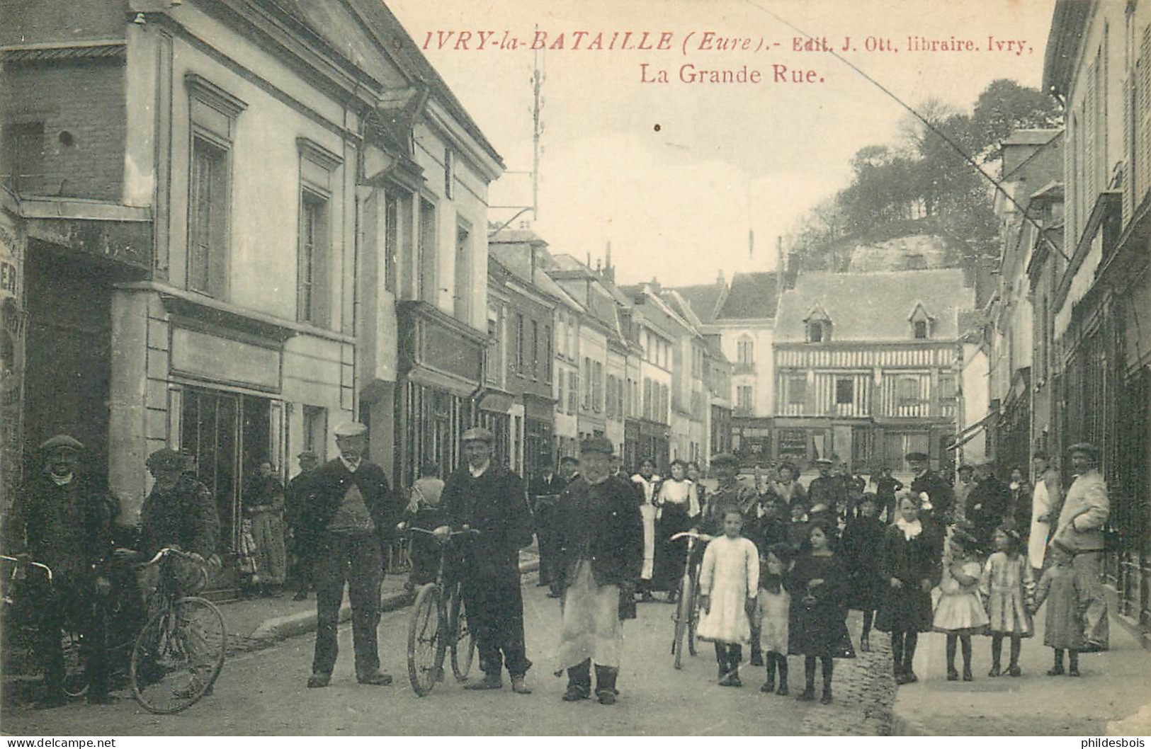 EURE  IVRY LA BATAILLE  La Grande Rue - Ivry-la-Bataille