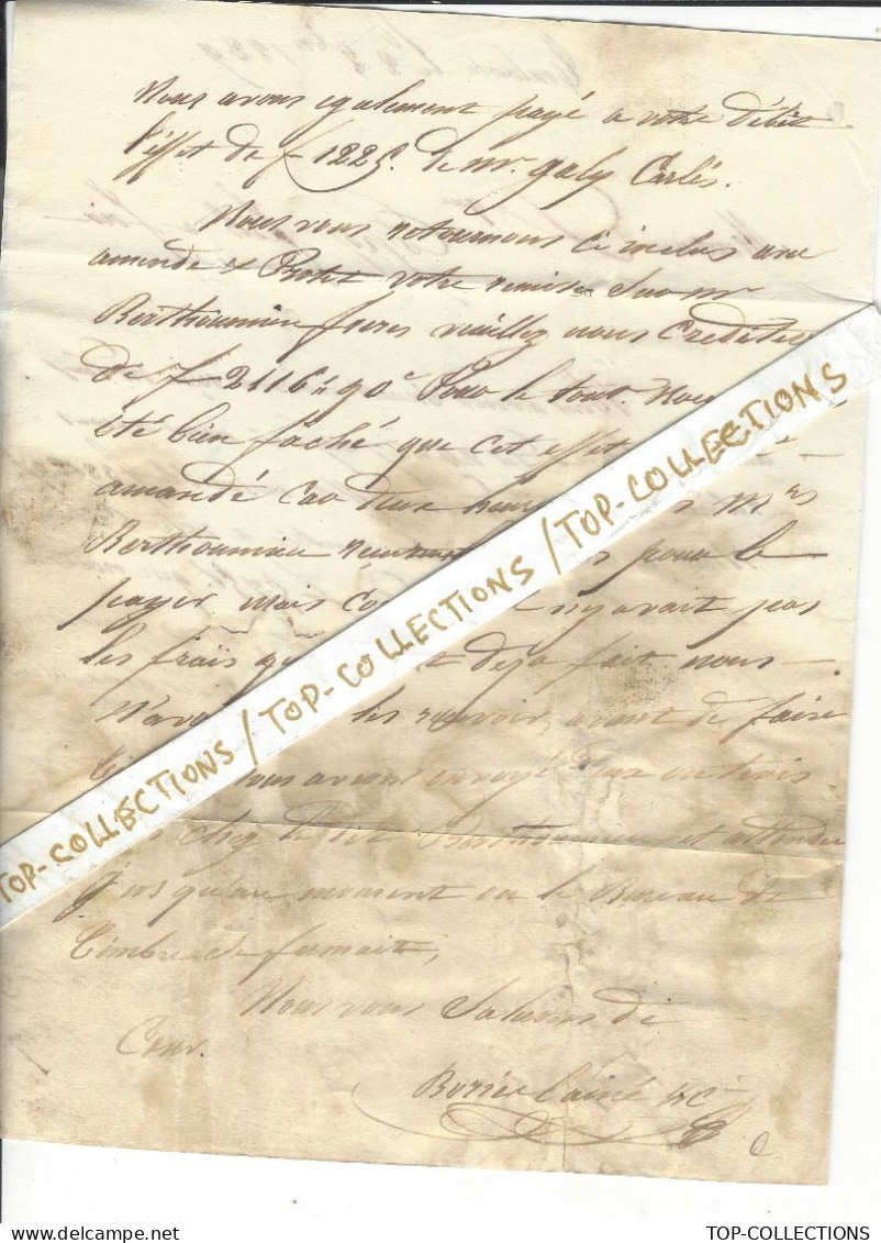 1829 De TOULOUSE  LETTRE SIGNEE Pour Dominique  Espy Fils MAITRE DE FORGES Foix Ariège NEGOCE FINANCE V.SCANS - 1801-1848: Precursores XIX