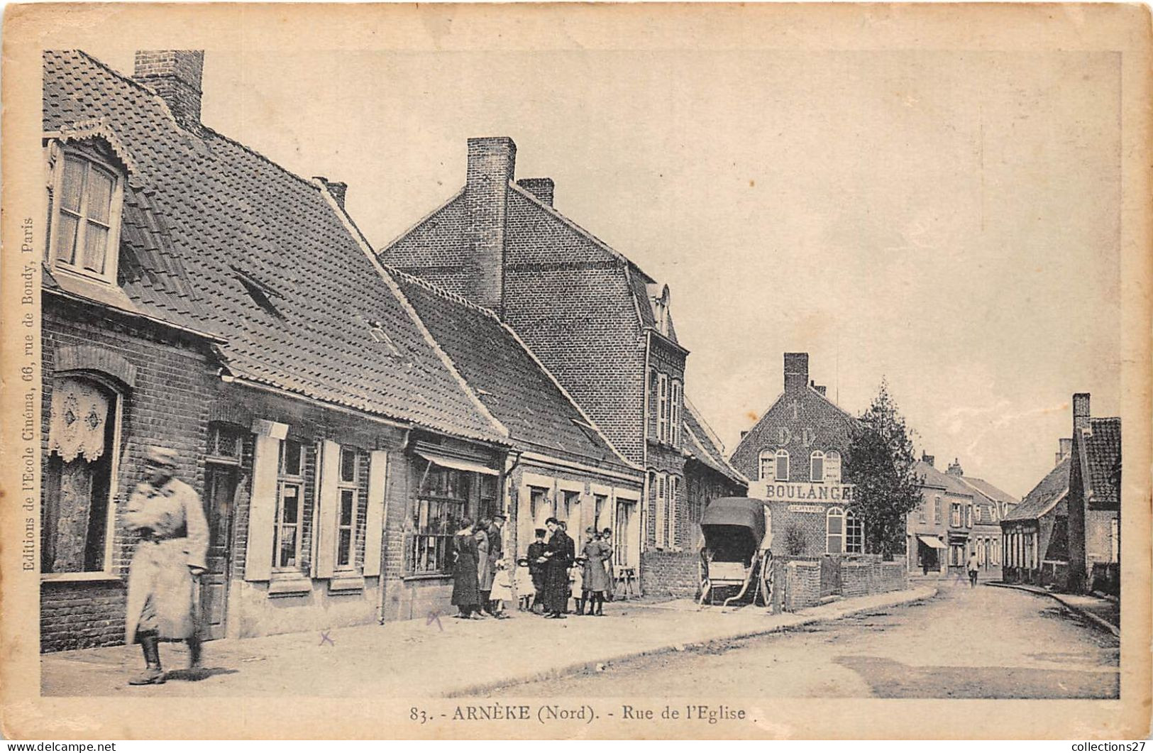 59-ARNEKE- RUE DE L'EGLISE - Autres & Non Classés