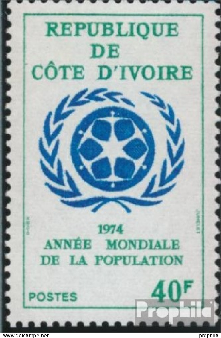 Elfenbeinküste 454 (kompl.Ausg.) Postfrisch 1974 Weltbevölkerungsjahr - Côte D'Ivoire (1960-...)