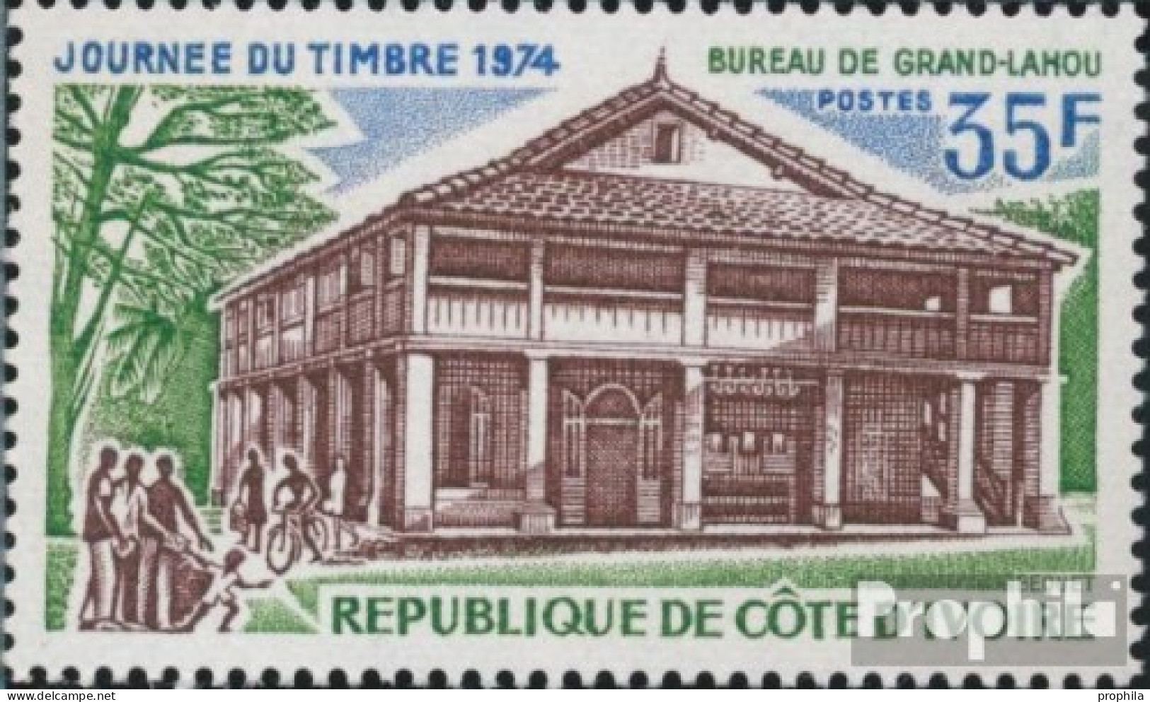 Elfenbeinküste 445 (kompl.Ausg.) Postfrisch 1974 Tag Der Briefmarke - Côte D'Ivoire (1960-...)