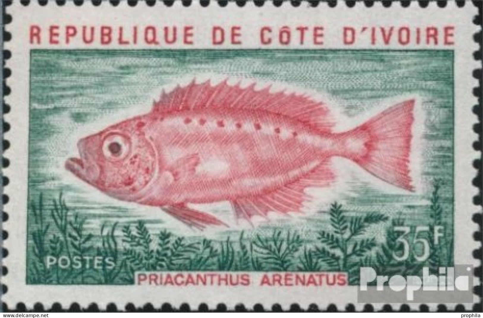 Elfenbeinküste 442 (kompl.Ausg.) Postfrisch 1973 Fische - Côte D'Ivoire (1960-...)