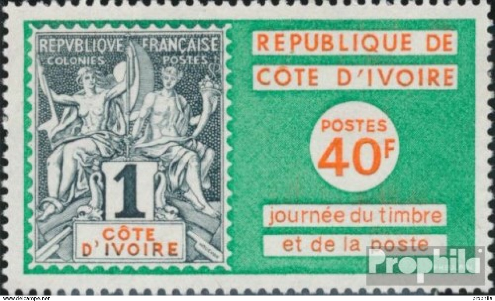 Elfenbeinküste 438 (kompl.Ausg.) Postfrisch 1973 Tag Der Briefmarke - Côte D'Ivoire (1960-...)