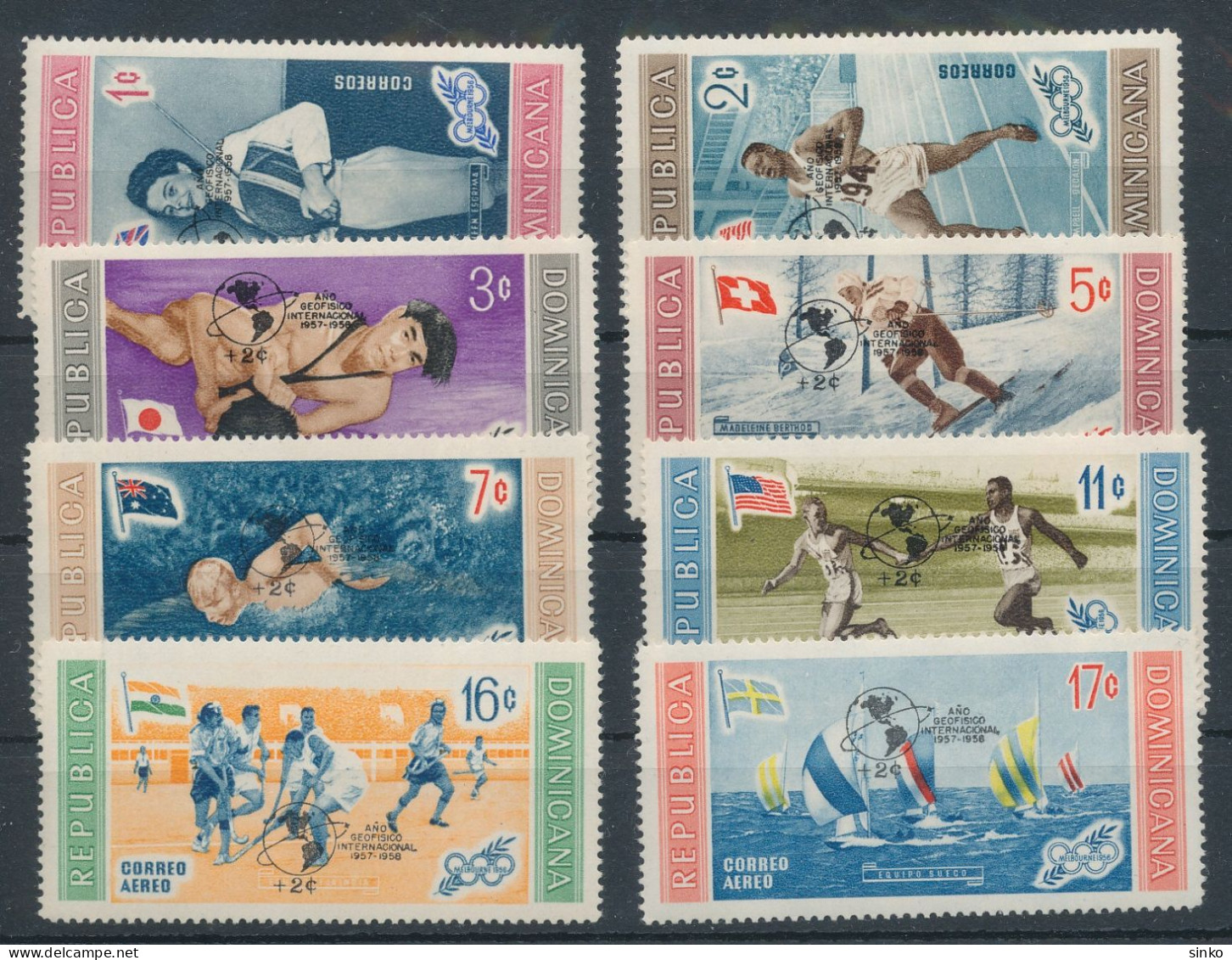 1959. Dominican Republic - Olympics - Verano 1956: Melbourne