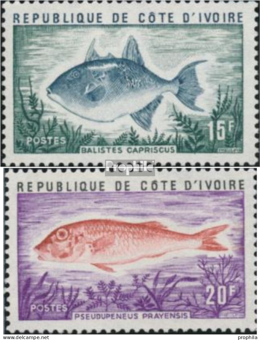 Elfenbeinküste 430-431 (kompl.Ausg.) Postfrisch 1973 Fische - Côte D'Ivoire (1960-...)