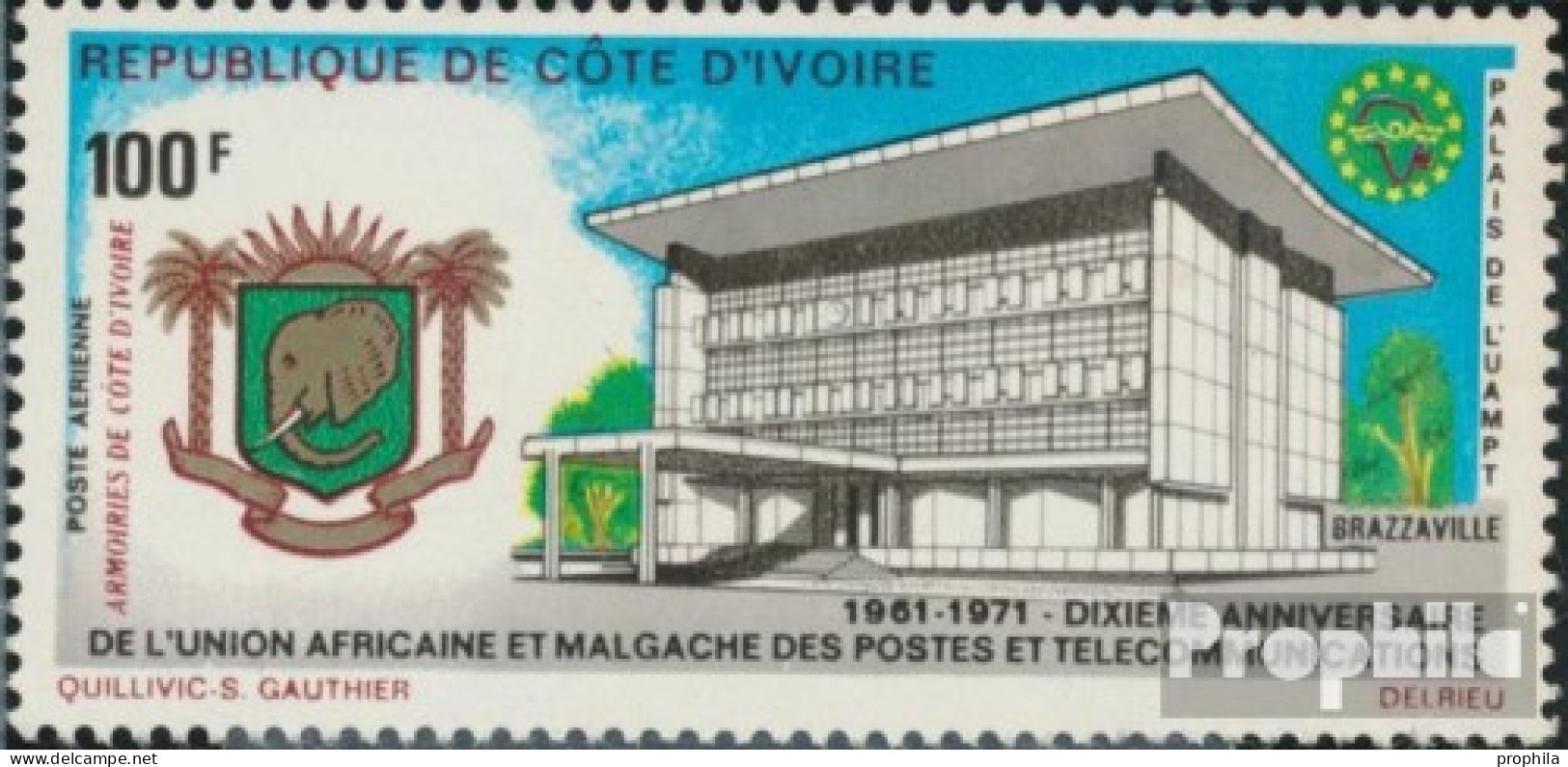 Elfenbeinküste 394 (kompl.Ausg.) Postfrisch 1971 Afrikanisch Madagassische Postunion - Côte D'Ivoire (1960-...)