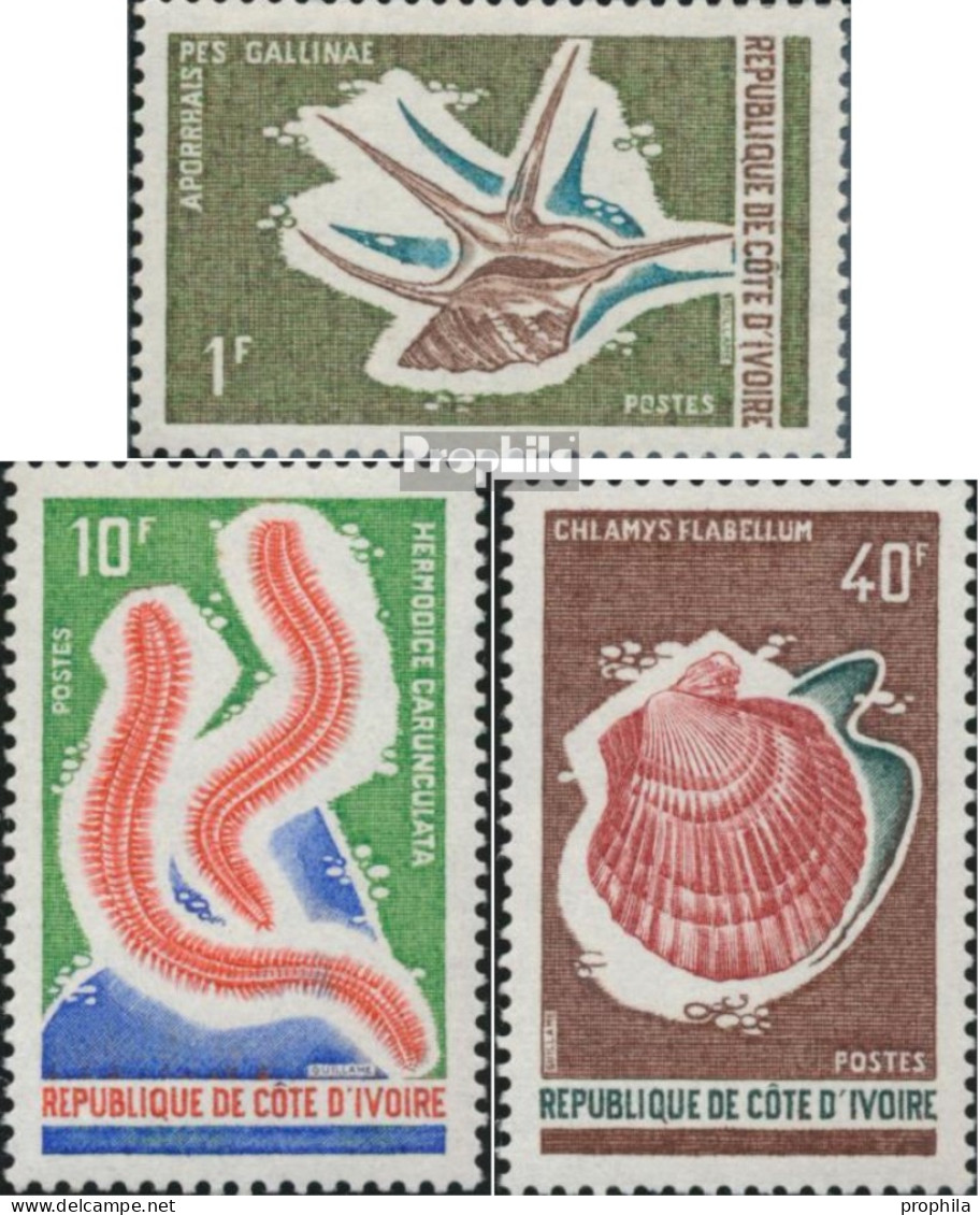 Elfenbeinküste 391-393 (kompl.Ausg.) Postfrisch 1971 Fauna Des Meeres - Côte D'Ivoire (1960-...)