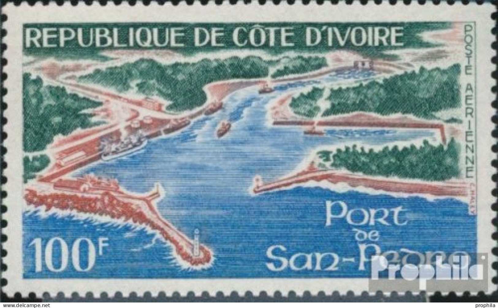 Elfenbeinküste 375 (kompl.Ausg.) Postfrisch 1971 Hafen Von San Pedro - Côte D'Ivoire (1960-...)