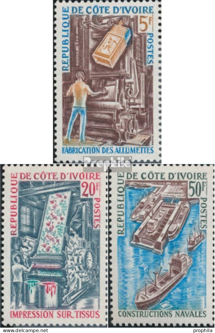 Elfenbeinküste 358-360 (kompl.Ausg.) Postfrisch 1970 Industrie Der Elfenbeinküste - Côte D'Ivoire (1960-...)