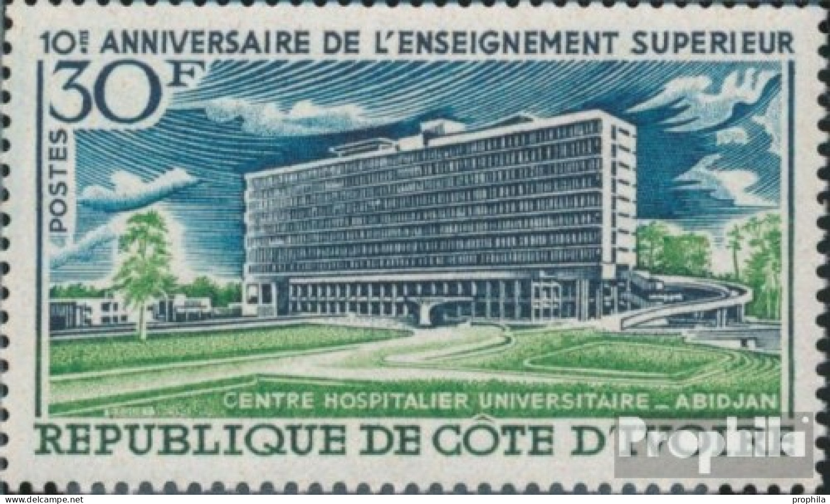 Elfenbeinküste 355 (kompl.Ausg.) Postfrisch 1970 Hochschulwesen - Côte D'Ivoire (1960-...)