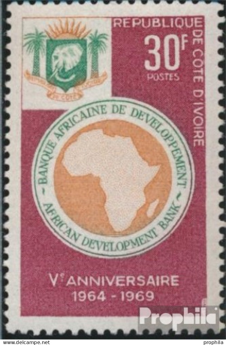 Elfenbeinküste 347 (kompl.Ausg.) Postfrisch 1969 Afrikanische Entwicklungsbank - Côte D'Ivoire (1960-...)