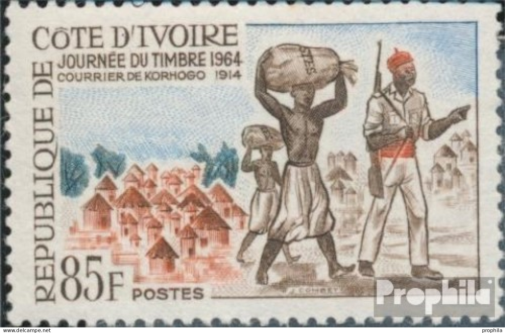 Elfenbeinküste 277 (kompl.Ausg.) Postfrisch 1964 Tag Der Briefmarke - Côte D'Ivoire (1960-...)