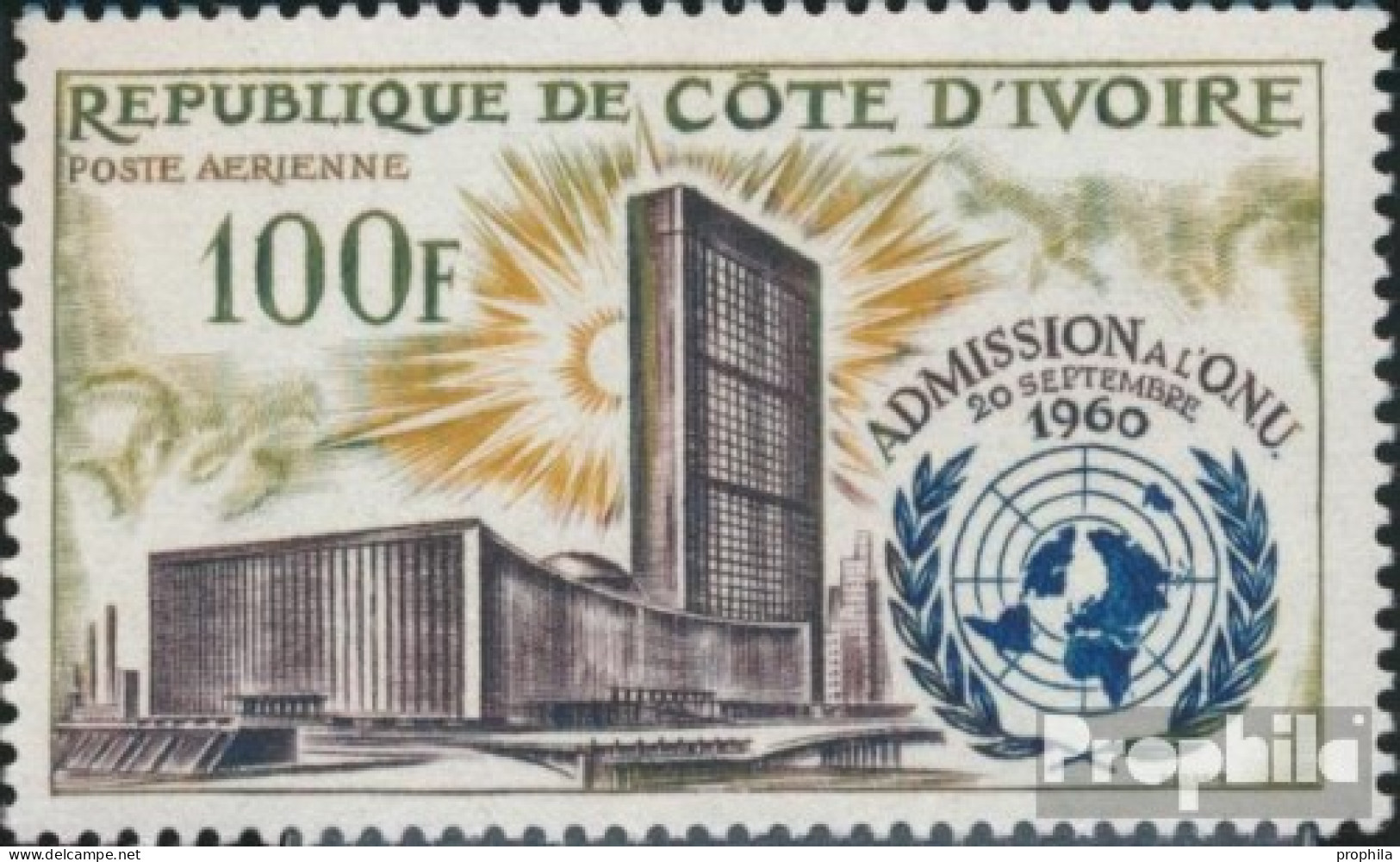 Elfenbeinküste 244 (kompl.Ausg.) Postfrisch 1962 Aufnahme In Die Vereinten Nationen - Côte D'Ivoire (1960-...)